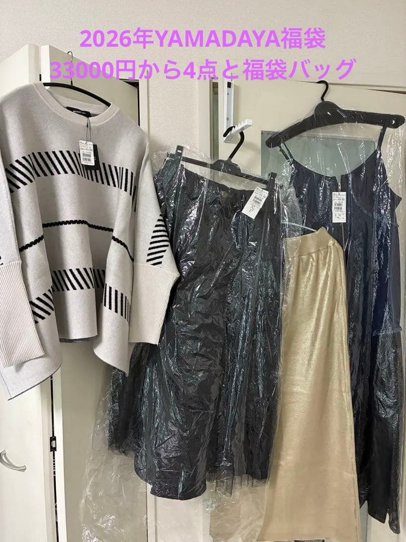 全公開⭐️33000円⭐️2026ヤマダヤ福袋から4点➕福袋バッグ - メルカリ