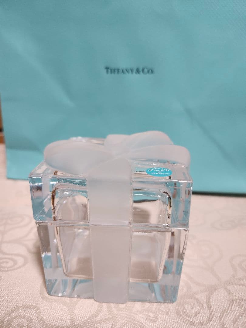 Tiffany & Co. クリスタルボウボックス、ギフトボックス型小物入れ