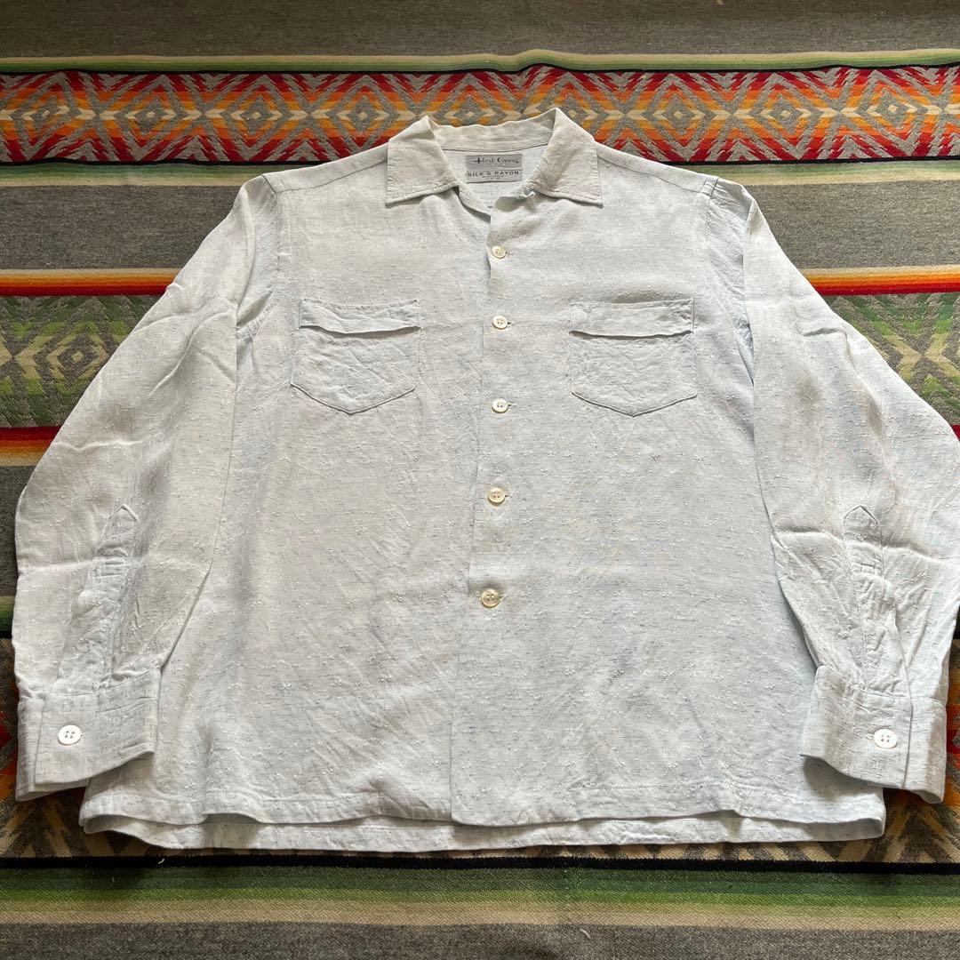 60s Herb Gerry レーヨン シルク シャツ カスリ ネップ 50s - メルカリ