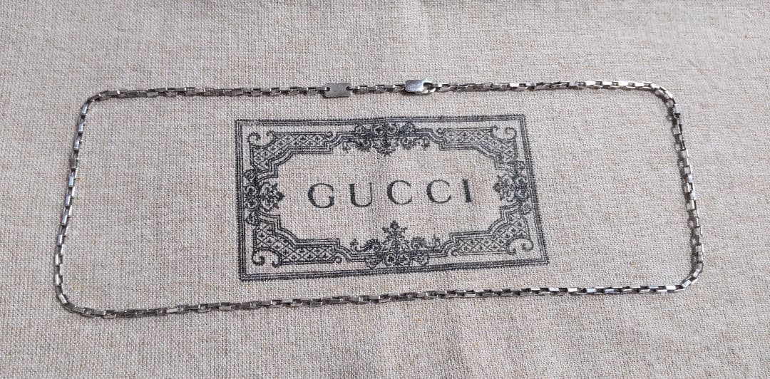 GUCCI グッチ ベネチアンチェーン ネックレス シルバー925 約50cm グッチ GUCCI ネックレス シルバー ヴェネチアン チェーンネックレス
