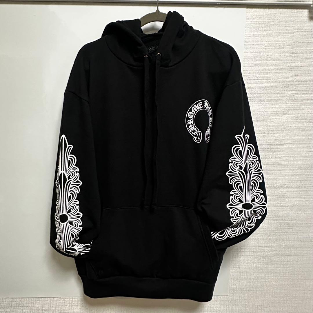 【極美品】正規品　CHROME HEARTS 黒　パーカー　ホースシュー