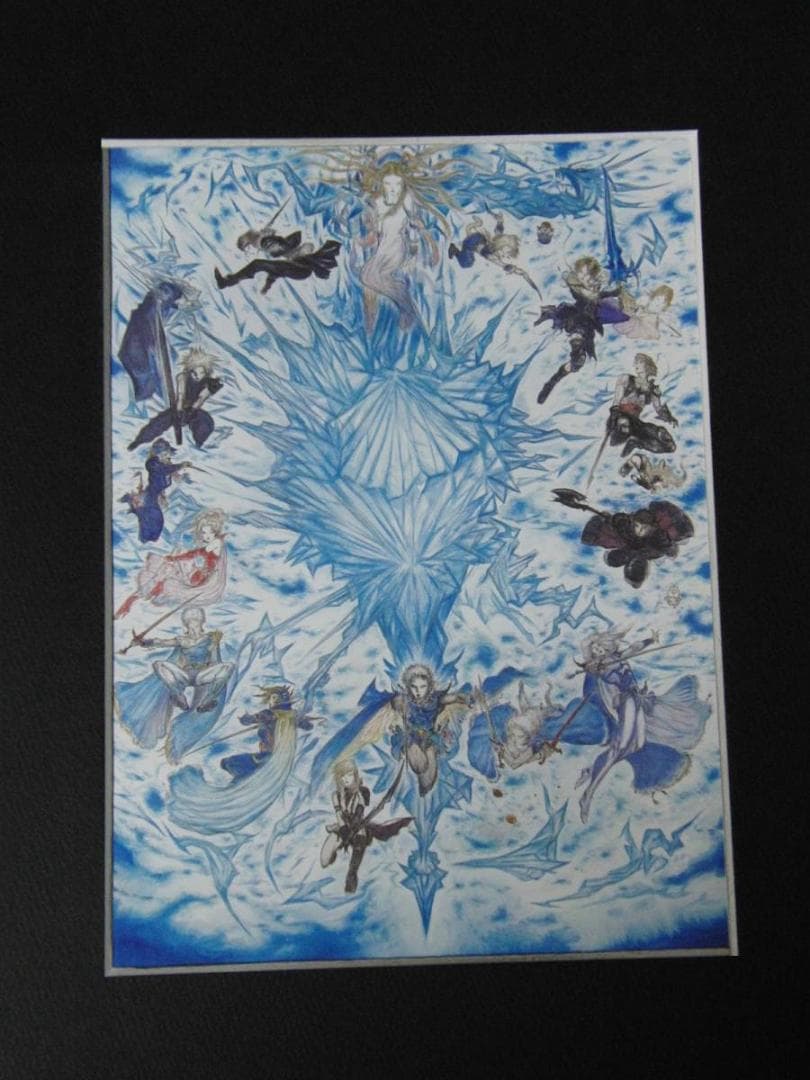 天野喜孝、【HEROES】、希少な額装用画集より、状態良好、新品額装付