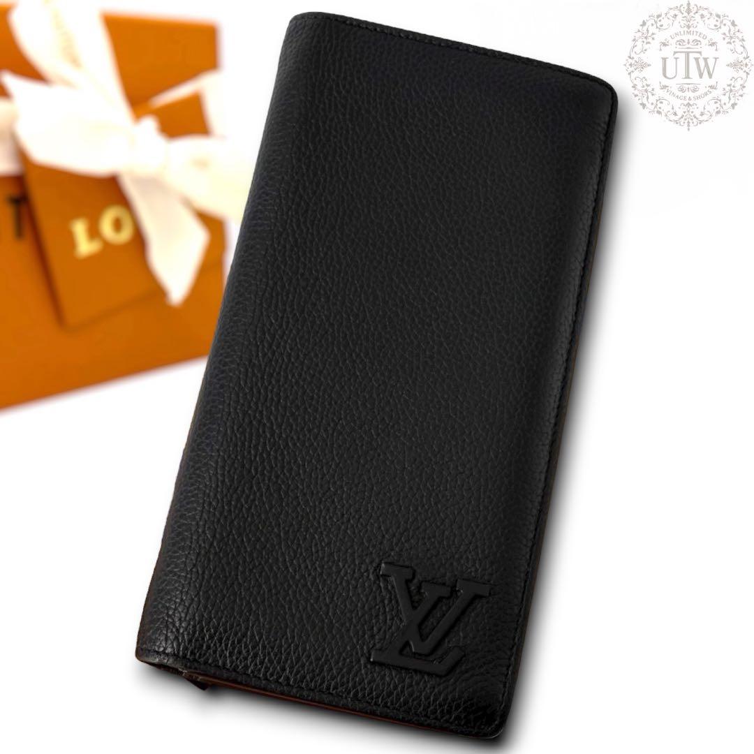 新型　ルイヴィトン アエログラム ポルトフォイユ ブラザ NM　ブラック　黒