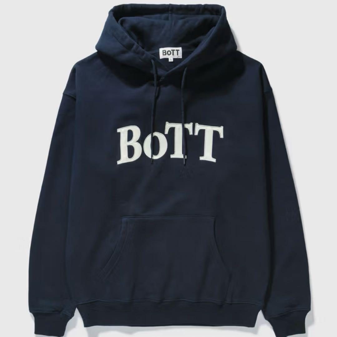 BoTT パーカー ネイビー 2024ss BoTT（ボット） パーカー B Logo Zip Hoodie メンズ レディース