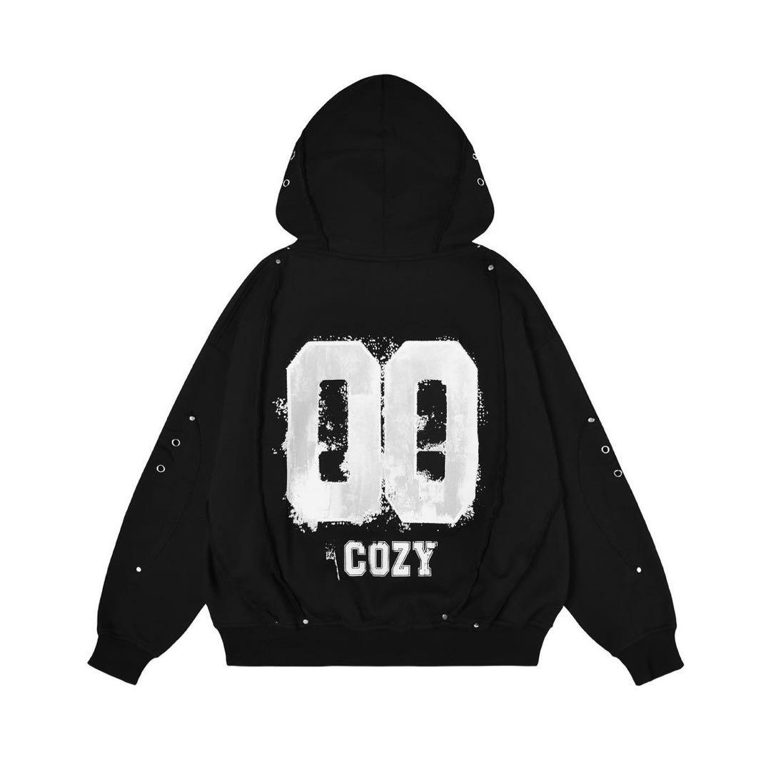COZY WORLD WIDE 00KIGHT CLUB ZIP HOODIE - メルカリ