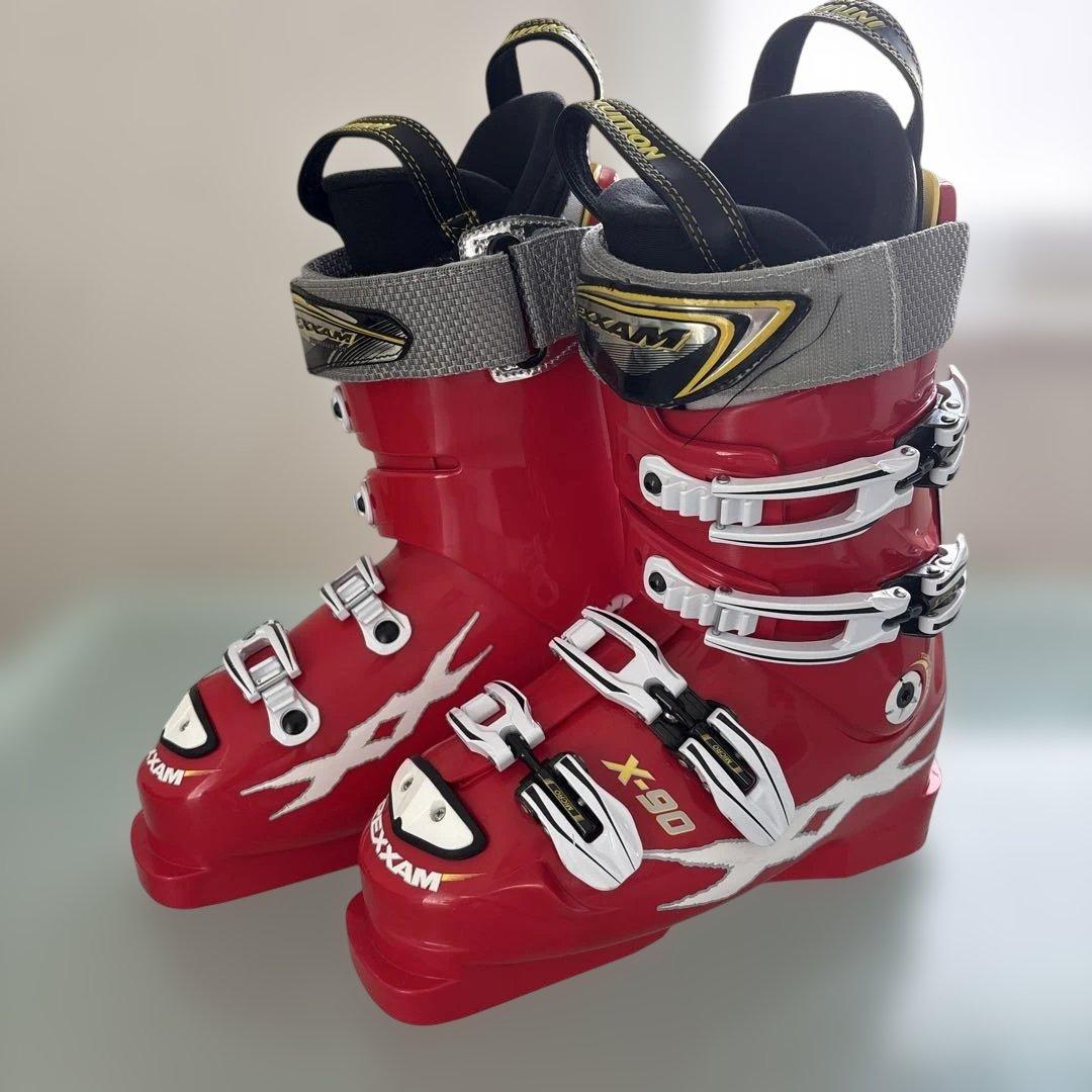 レグザム XXAM X-90 24.0-24.5cm レッド スキー ブーツ REXXAM レクザム スキーブーツ メンズ レディース ＜2026＞R-EVO 90M