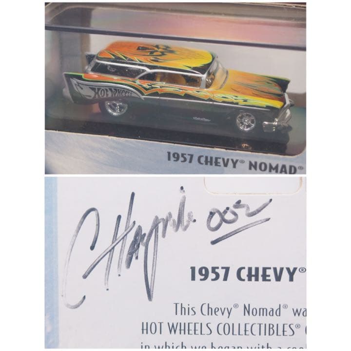 100% ホットウィール 1957 CHEVY NOMAD サイン入り