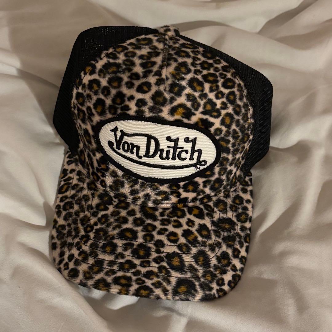 vondutch キャップ　ヒョウ柄
