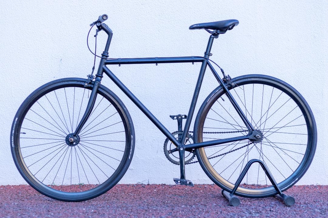 Fuji Feather（ピストバイク）マットブラック　2021年　540mm FUJI】ピストバイク！マッドブラックのかっこいいやつ【王道】 | 京都