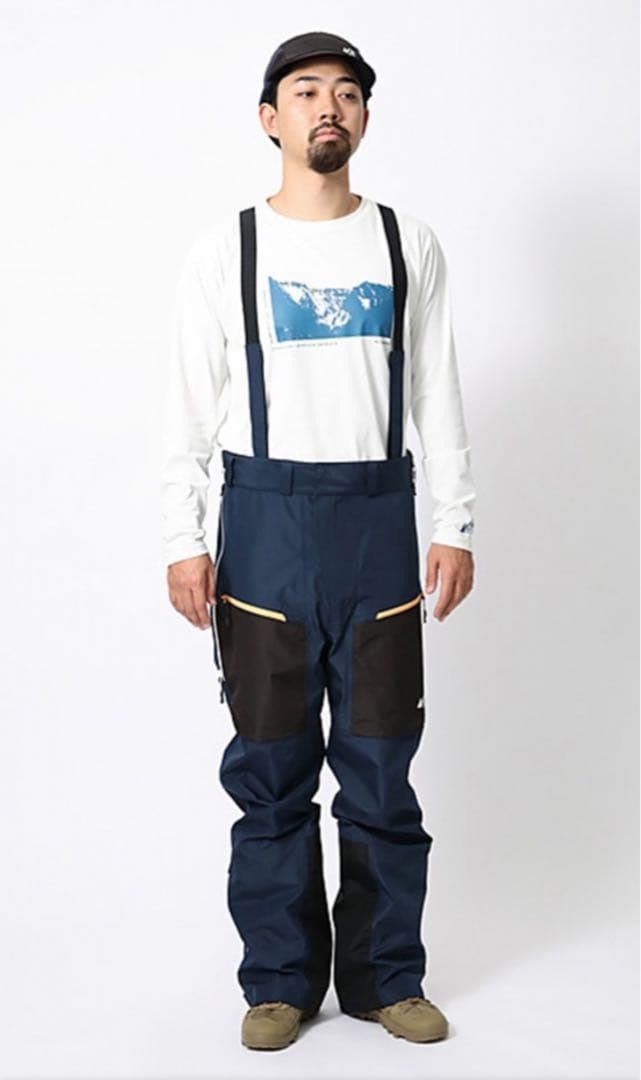 空*郎様 スノーピーク 3レイヤー グラフェンパンツ ビブパンツ Gore-Te