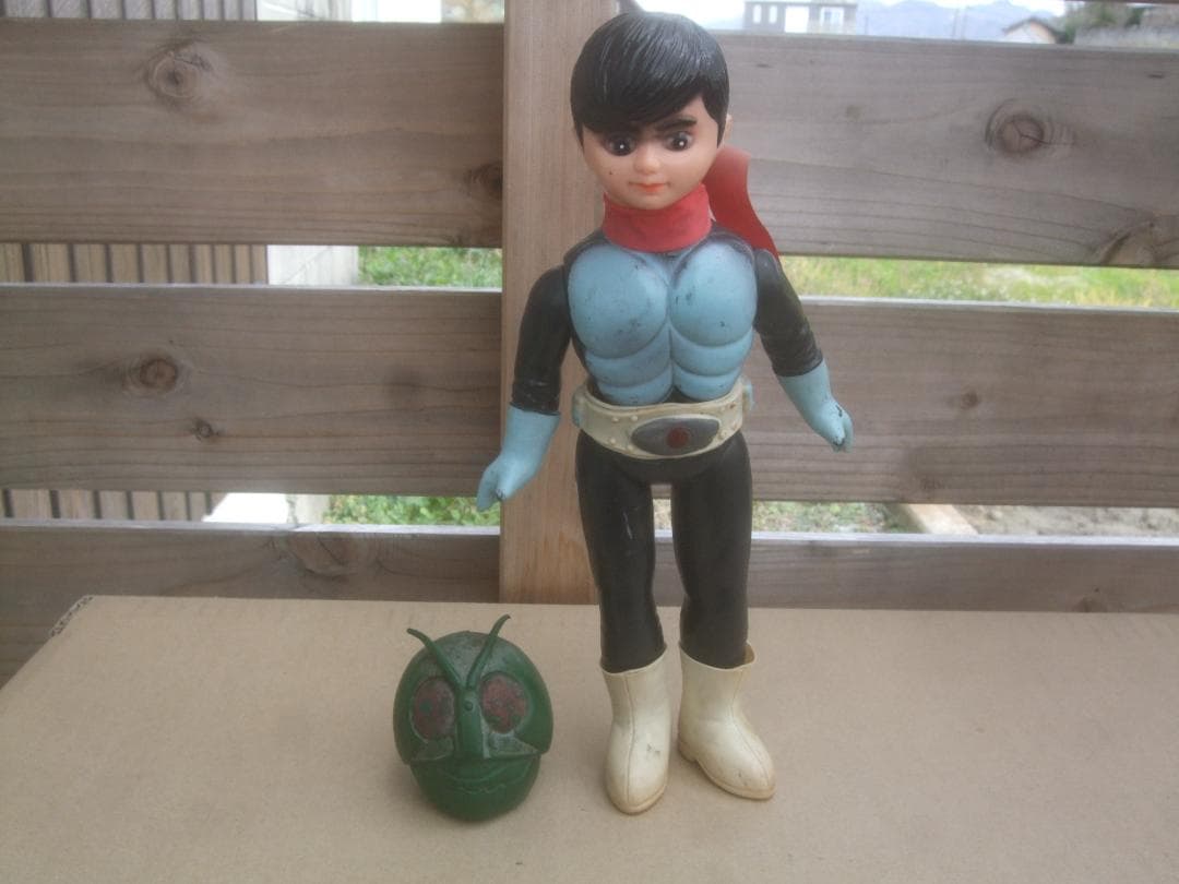 旧 バンダイ★ 仮面ライダー 1号★ 面取れ ★スタンダードサイズ 仮面ライダー ソフビ 旧バンダイ 面取れ スタンダードサイズ 当時物 1