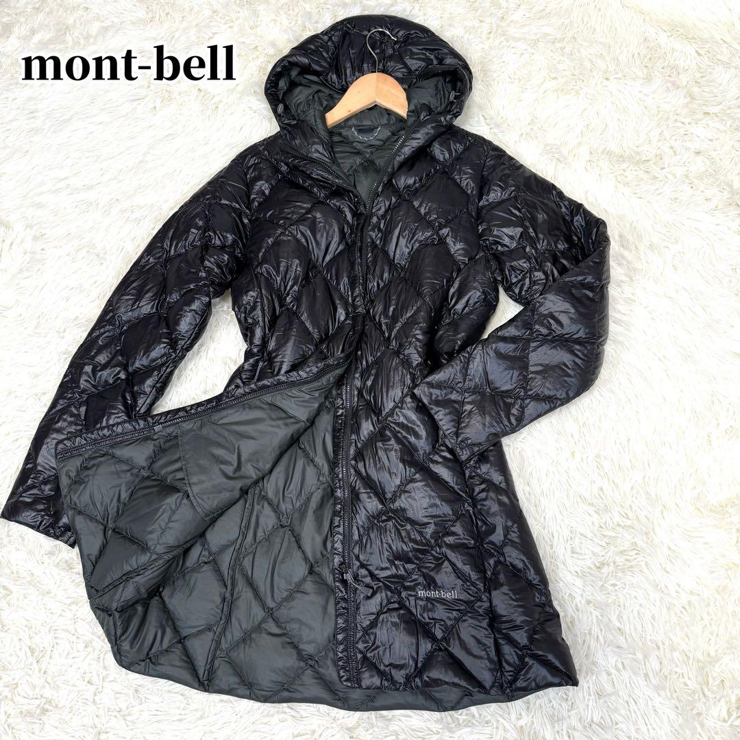 モンベル スペリオ ダウントラベルコート ロングダウン ブラック M 薄手軽量 スペリオダウン トラベルコート Women's｜モンベル