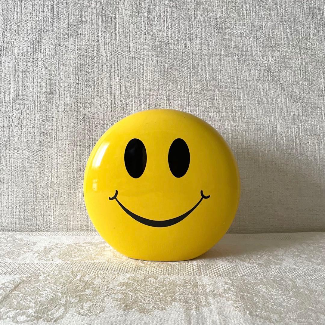 ヴィンテージ スマイル 貯金箱 当時物 スマイリー ニコちゃん ニコニコ