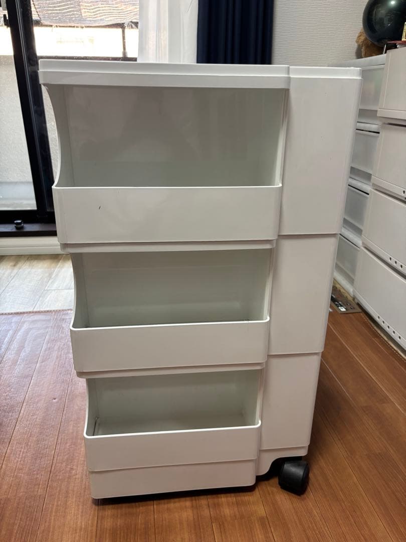 正規品　ジョエ・コロンボ　ボビーワゴン 3段5トレイ ホワイト　刻印