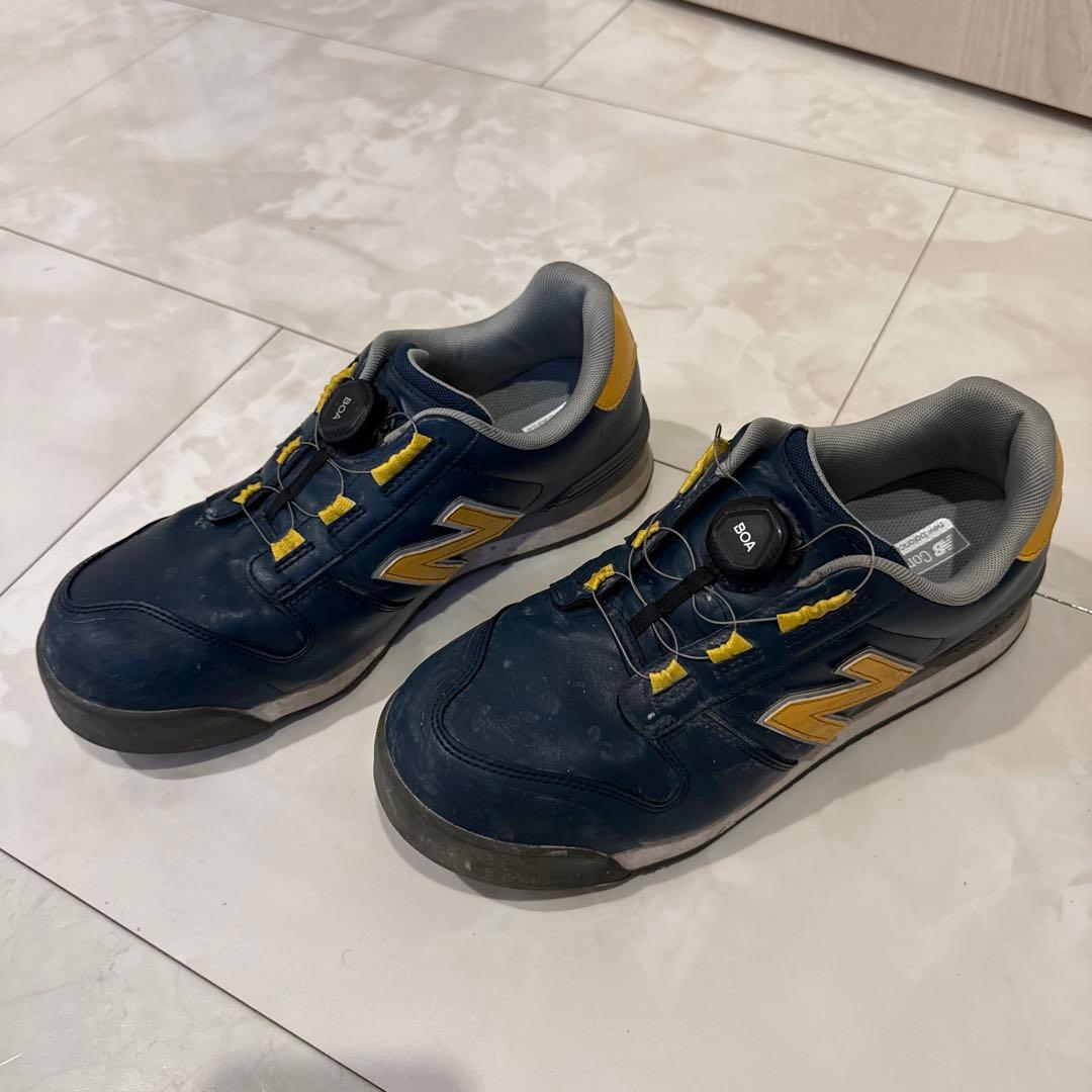 New Balance 安全靴 ネイビー/イエロー