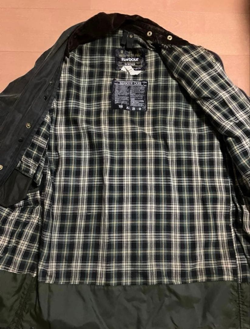 グ*ン様 Barbour borderボーダー 40 L セージ グリーン リプ - メルカリ