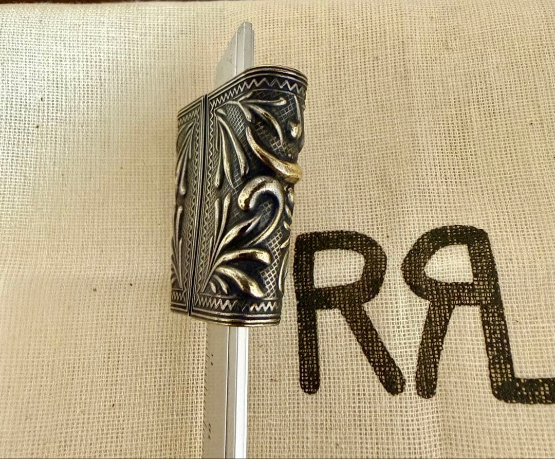 い*ー様 絶版品 RRL ブラス バンダナスライダー ☆ ロングホーン➕RRL