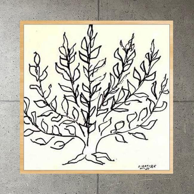 額装済/低木 1951 リプロダクション/マティス/ポスター/インテリア/アート
