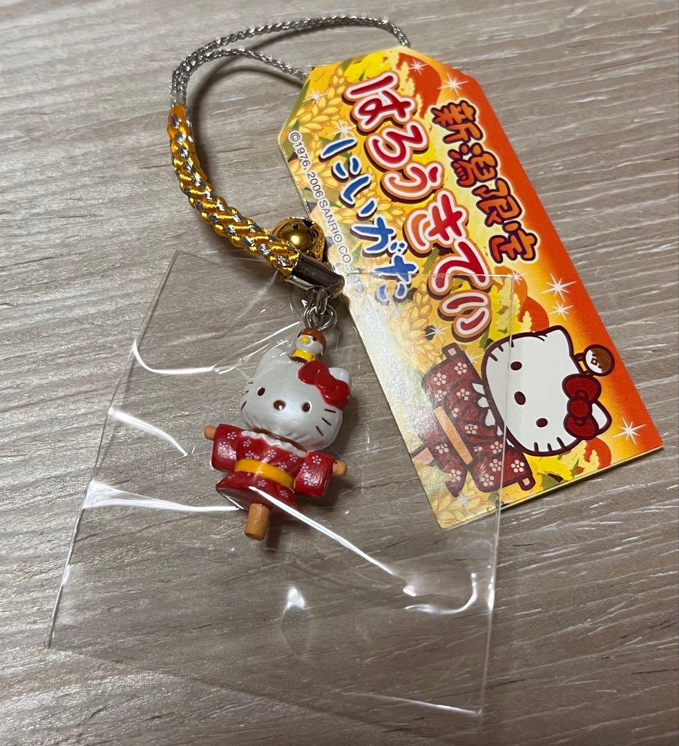 激レア◎新潟限定◎かかしキティ◎根付けストラップ - メルカリ