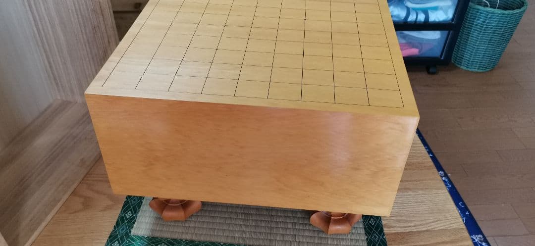 本榧脚付将棋盤　５寸６分