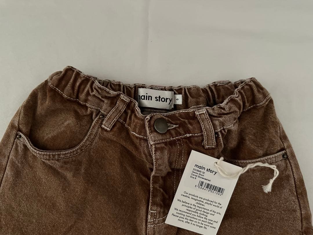 main story Denim Short Camel 6y - メルカリ