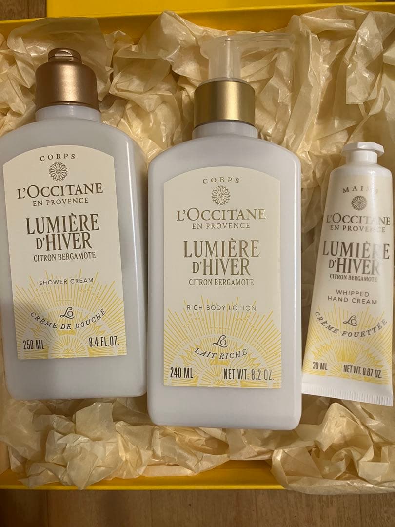 L'OCCITANE ボディーローション、シャワークリーム、バンドクリーム