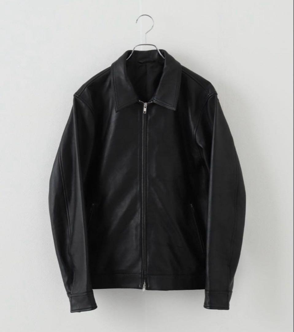 【最終値下げ！早い者勝ち！】シープレザー　襟付き　　 レザージャケット　黒 SHEEP LEATHER JACKET / シープレザージャケット（ライダース