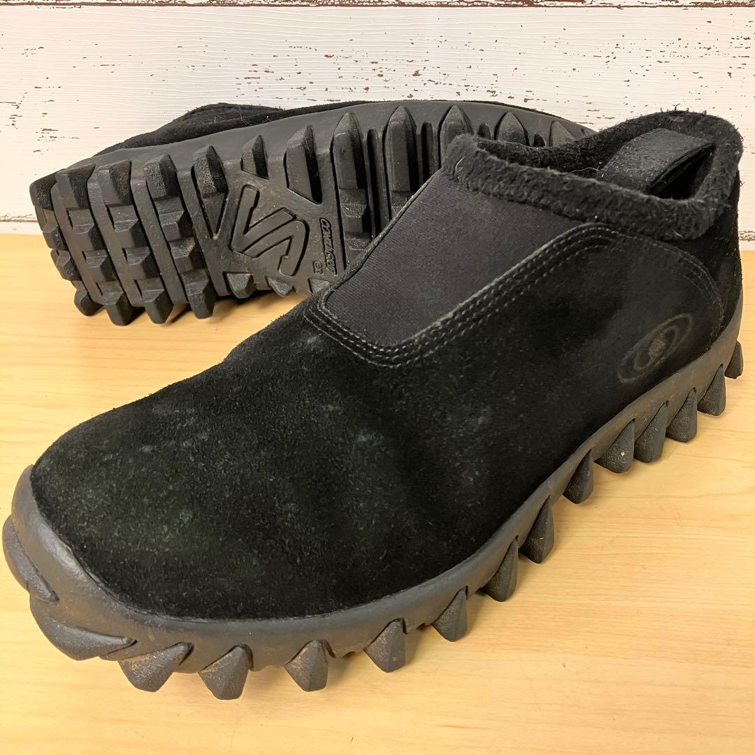 2/16まで限定 90sサロモン黒 スエード スノークロッグスリッポン