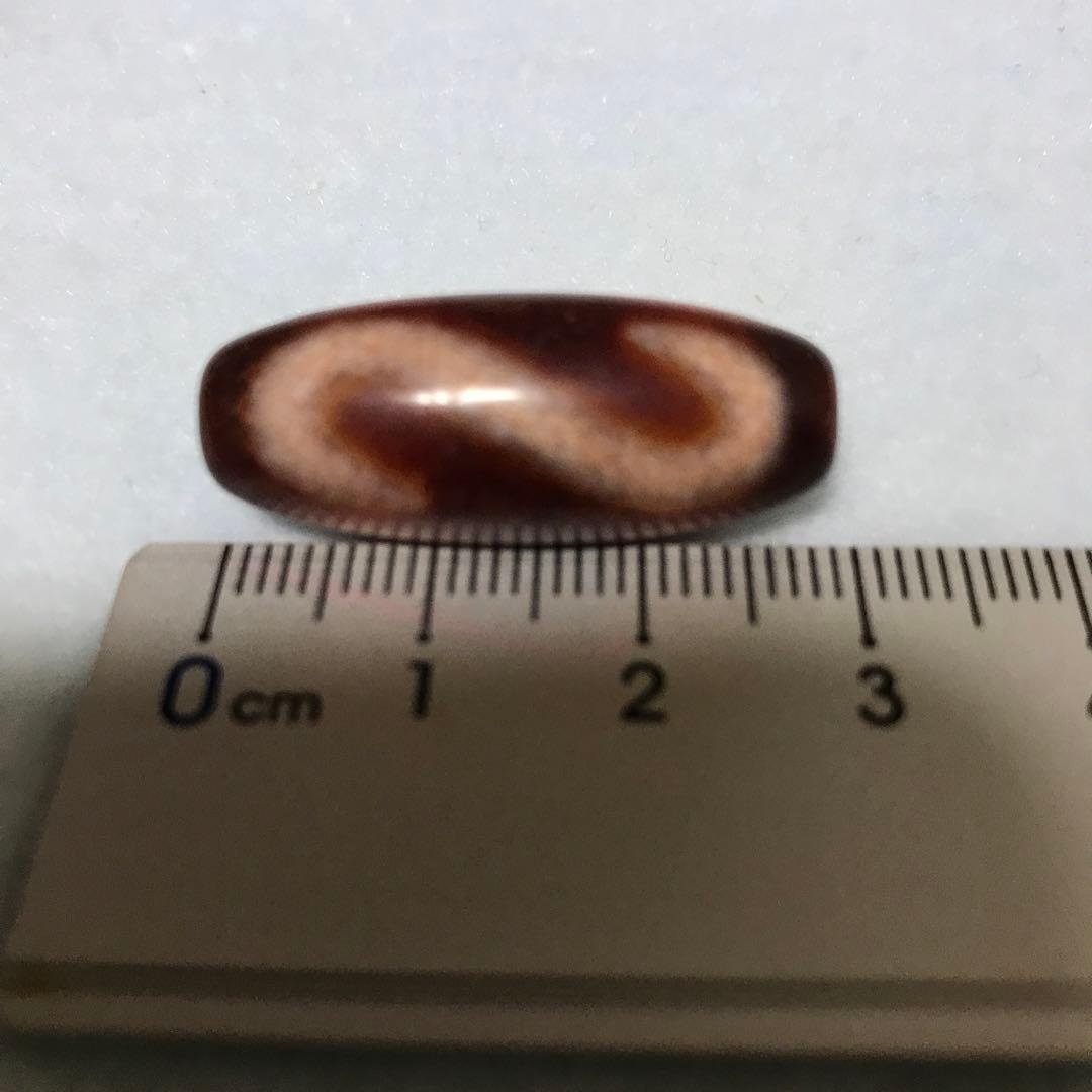 T*E様 超激レア珍品‼︎ 朱砂老礦石　金銭鈎天珠　三カ所　マニア向け