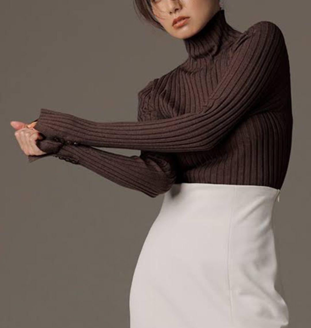 新品 FRAY I.D ウールシルクリブタートル