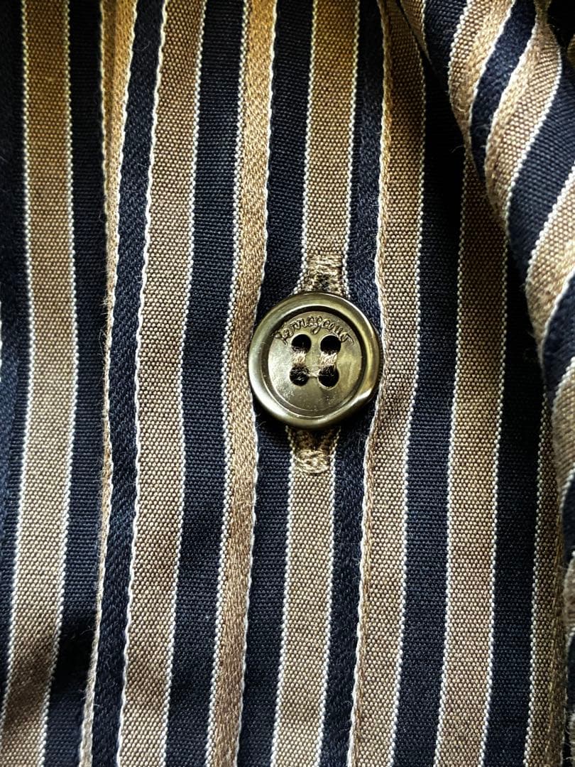 Salvatore Ferragamo ストライプシャツ M イタリア製 - メルカリ