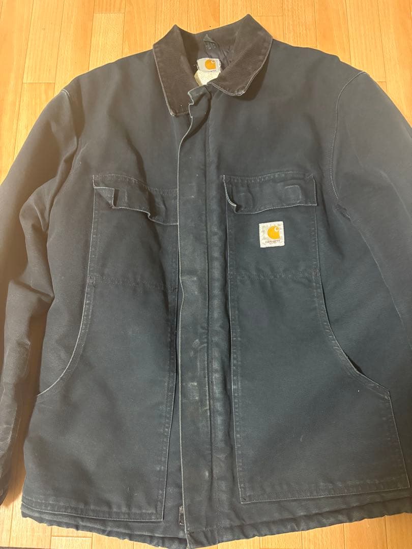 k*︎様 Carhartt 紺ジャケット フロントポケット付き