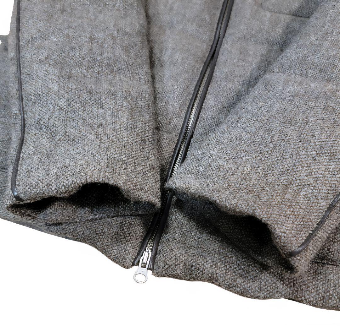 ほぼ未使用 定価約20万 アクアラマ AQUARAMA 中綿ツイードブルゾン