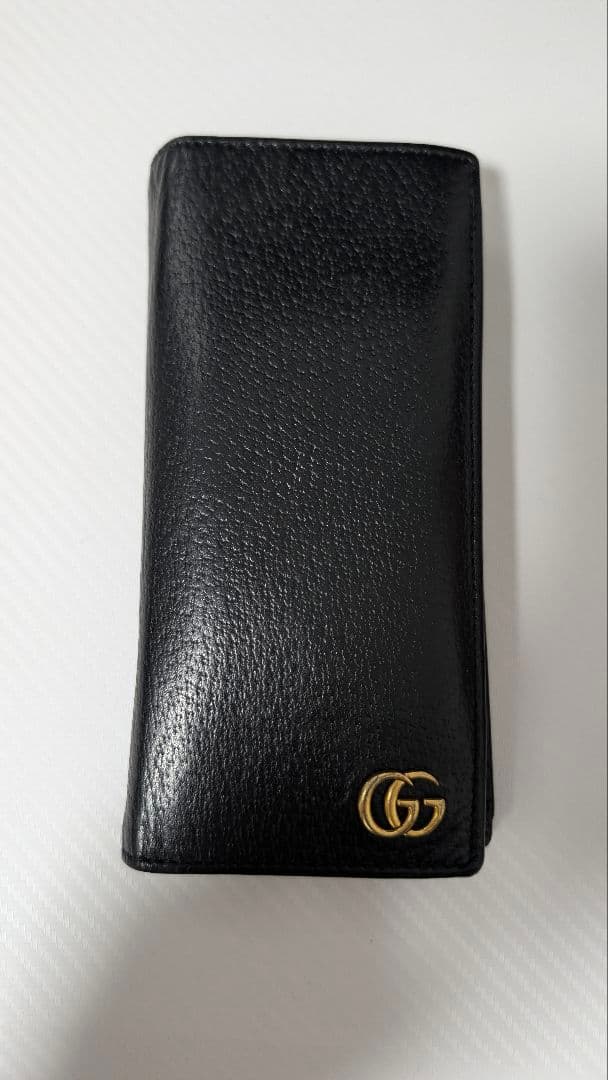 GUCCI マーモント ブラック レザー 長財布 正規品 ブランド