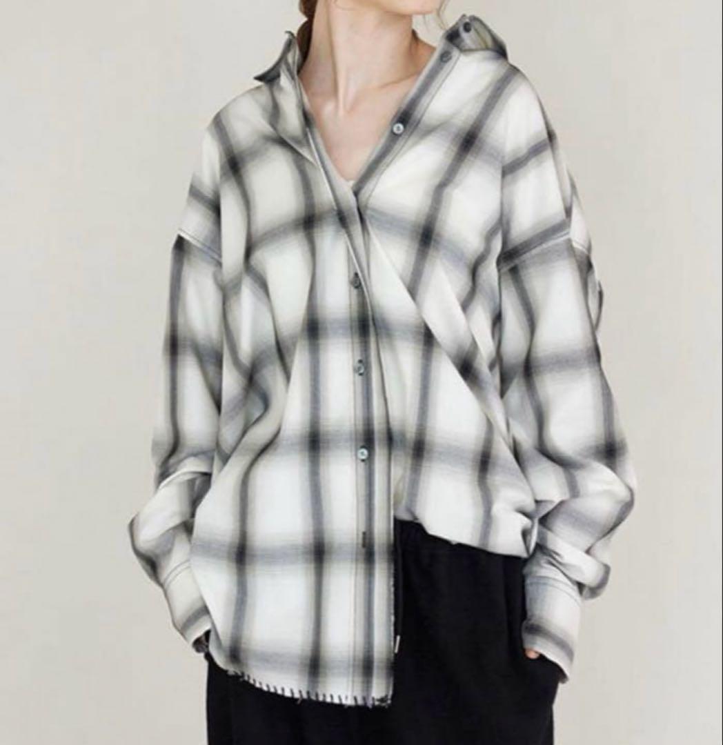 CREDONA オーバーサイズチェックシャツ
