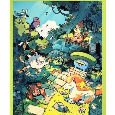 イラスト連結カード6枚セット ポケモン つながるせかい Ayako Ozaki