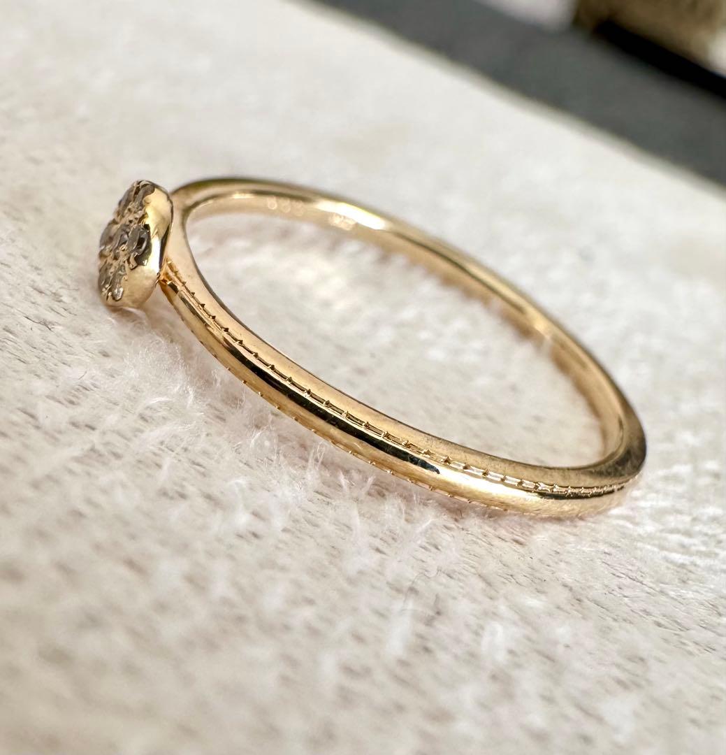 現行品◇アガット◇K10YG*11号*ダイヤモンドリング*スタック*agete