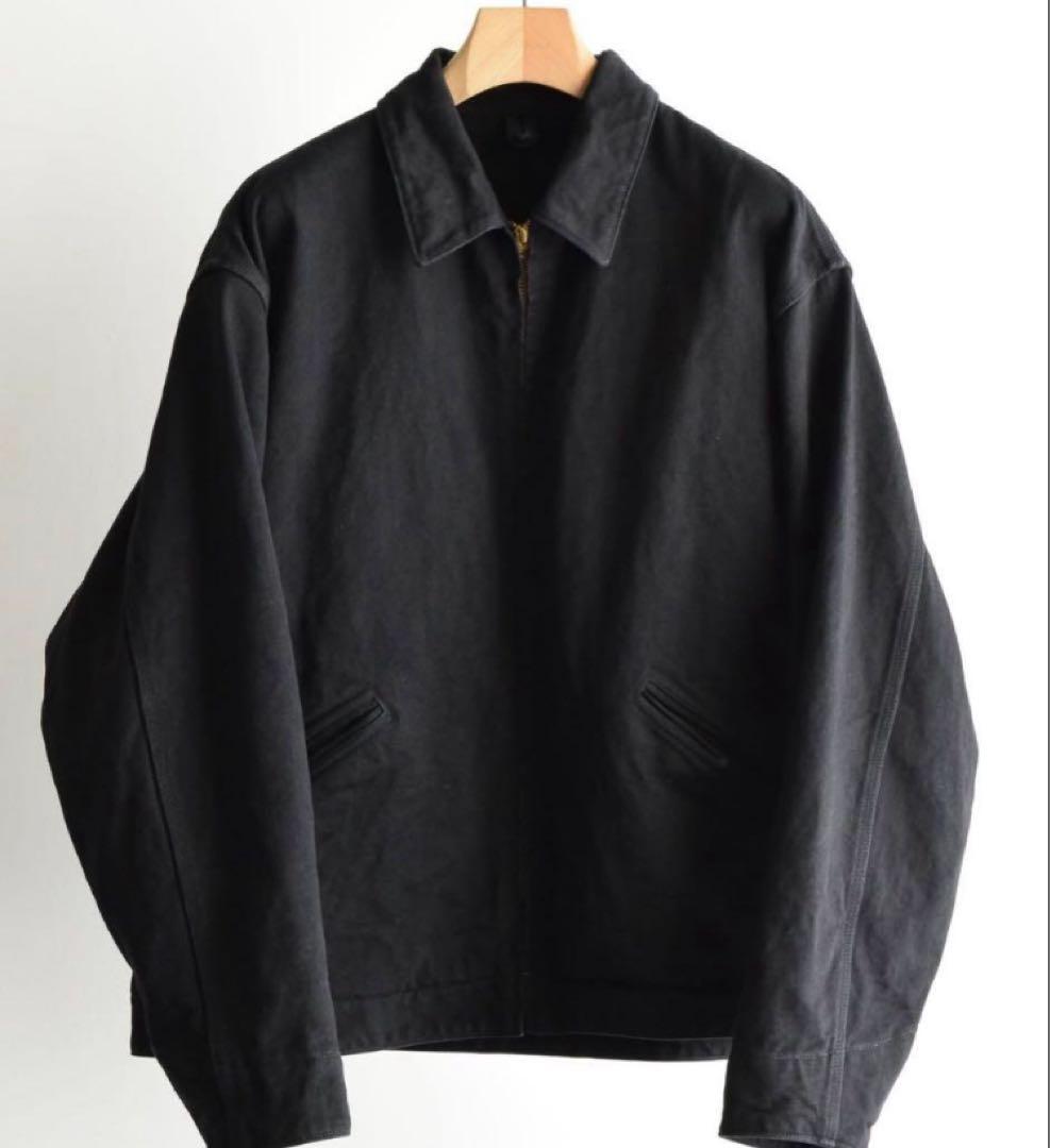 COMOLI 26ss ブラックデニム ジップショート ジャケット 3 コモリ