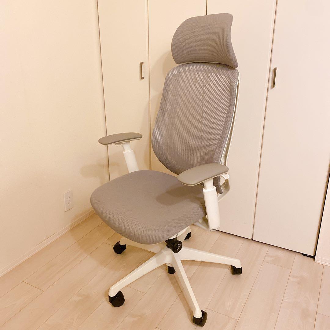 m*h様 オカムラ シルフィー OKAMURA Sylphy ライトグレー ヘッ