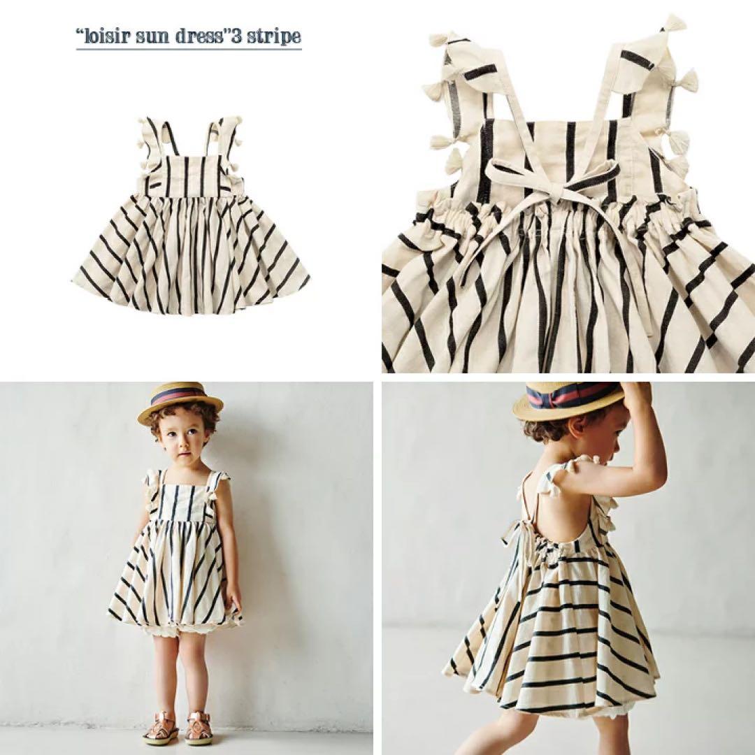 MARLMARL ワンピース　loisir sun dress 3 stripe loisir sun dress 3 stripe | ギフト・スタイ・出産祝いのMARLMARL