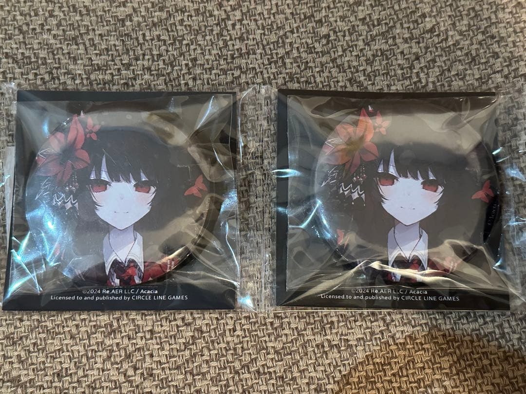 魔法少女ノ魔女裁判　二階堂ヒロ　缶バッジ　中国CF返礼品 2個