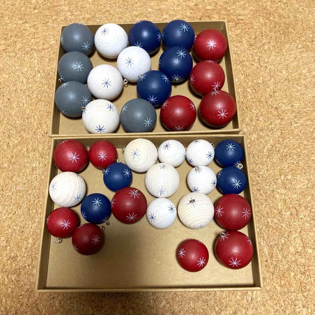 【新品】マーレン・トレガー工房　ドイツ　クーゲルン　木の玉　オーナメント