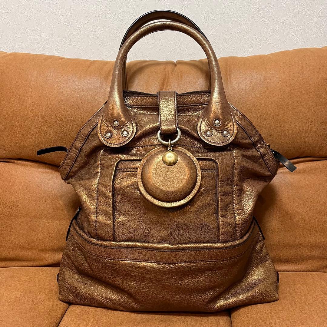 クロエ Chloé ハンドバッグ ブロンズ 7AS823