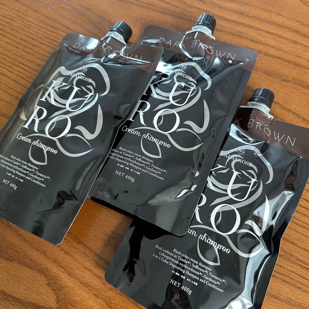 バランローズKUROクリームシャンプーダークブラウン✖️３個