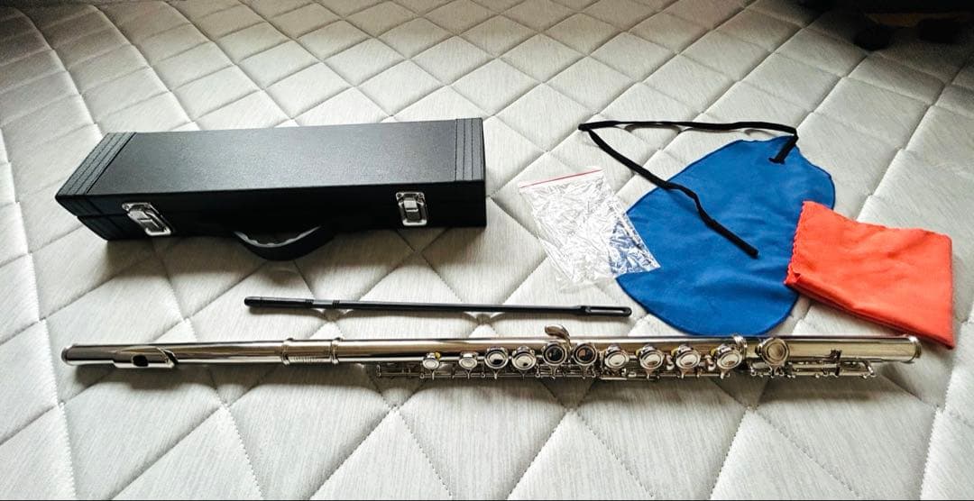 初心者用フルート　カリーナ　ニッケルメッキ