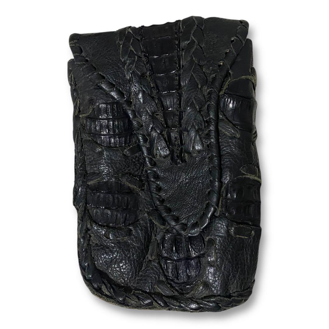THE FLAT HEAD フラットヘッド クロコ ショルダーバッグ ポーチ