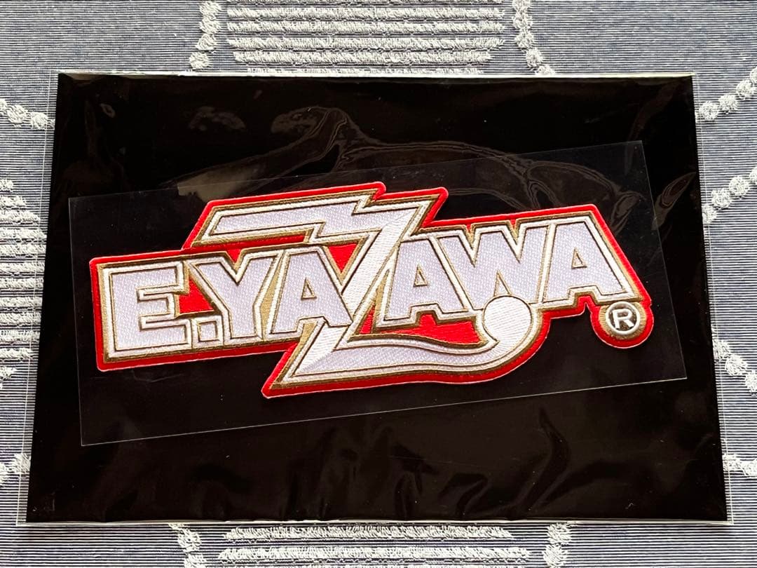 矢沢永吉 E.YAZAWA BIG刺繍ワッペンシール ロゴ ホワイト - メルカリ