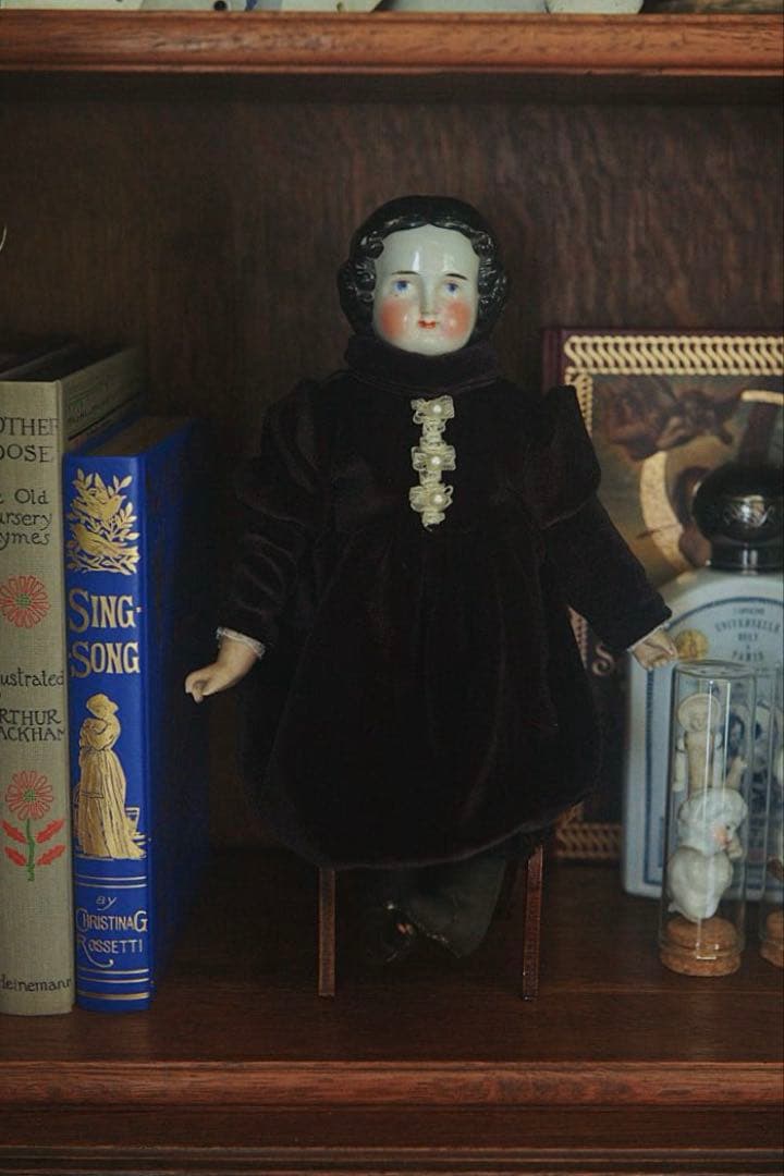 アンティーク チャイナヘッドドール ビスクドール ドイツ人形