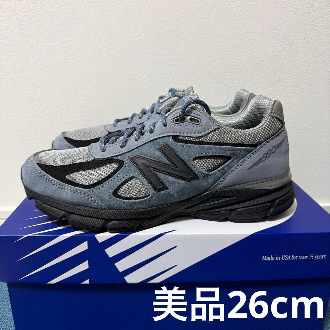 【美品】New Balance U990BB4 GRAY 26cm New Balance U990BB4 GRAY（ニューバランス U990BB4-グレー） | atmos