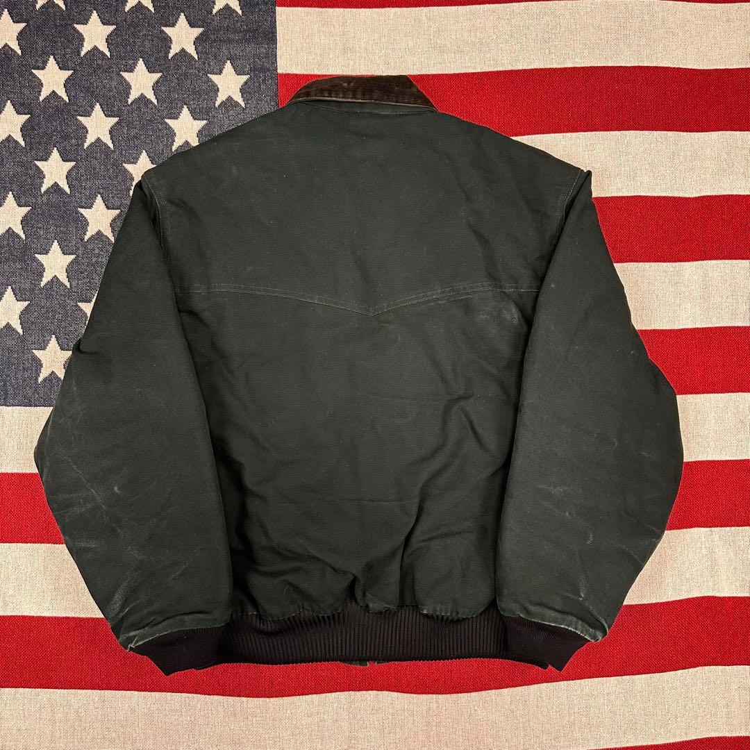 鬼雰囲気 ボロ カーハートJ13 BLK サンタフェジャケット ブラック 短丈